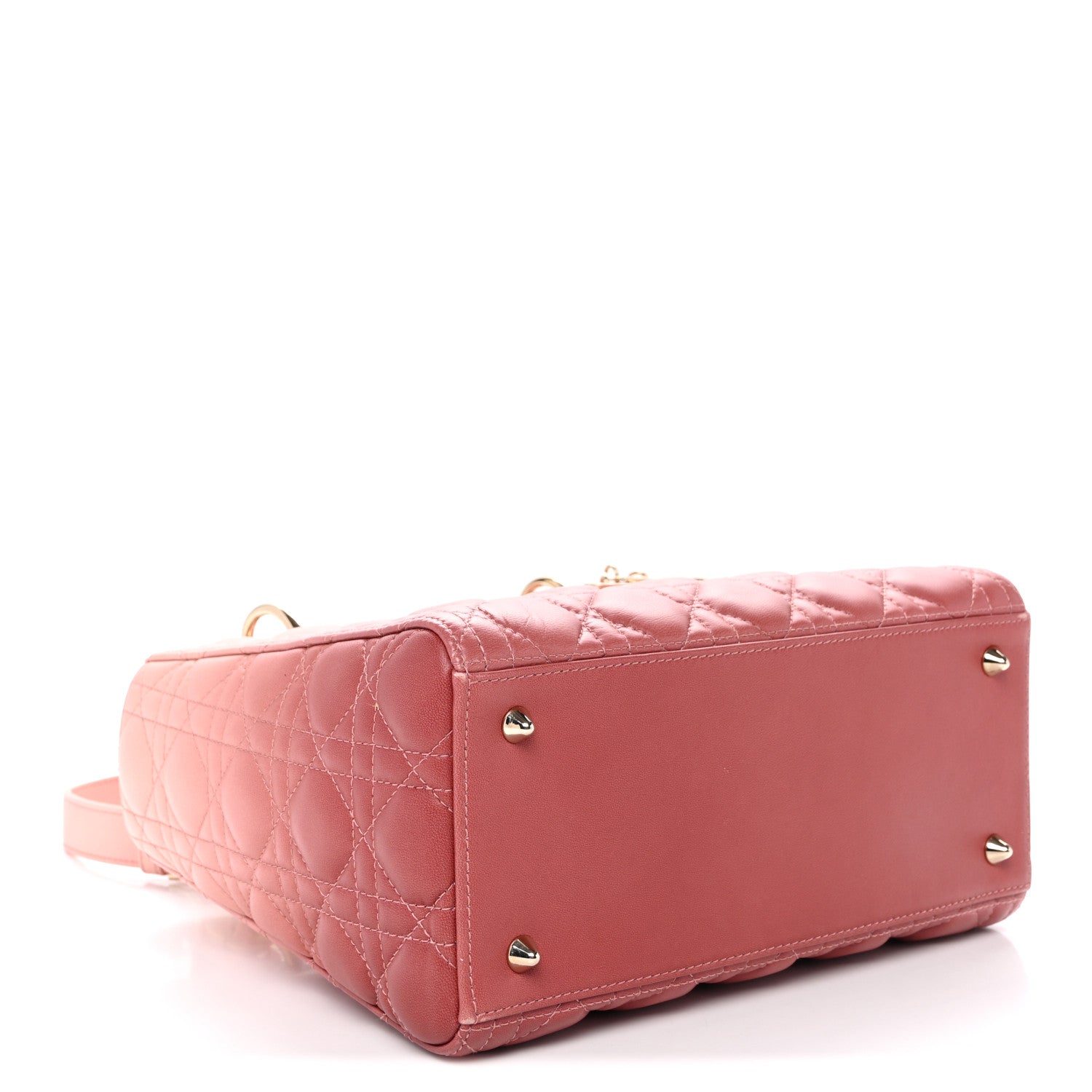 Lambskin Cannage Gradient Medium Lady Dior Pink