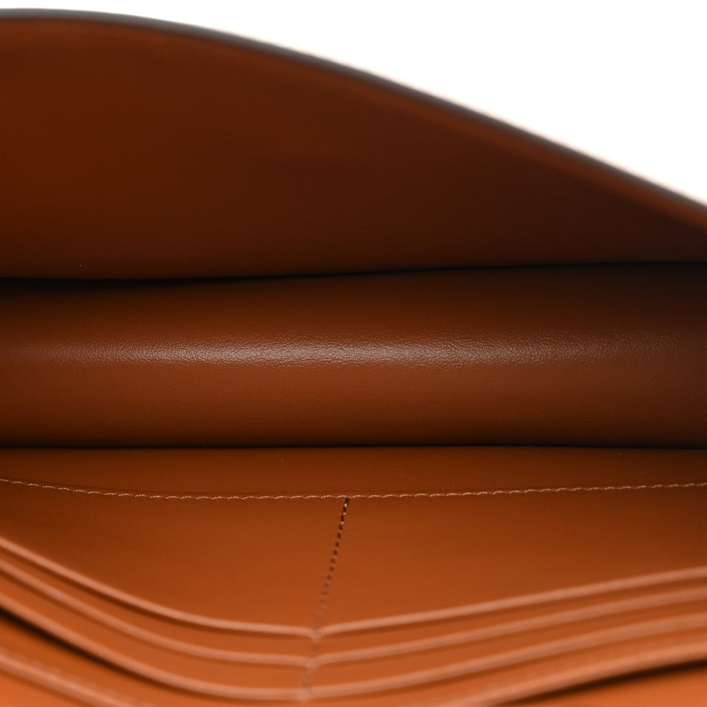 Raffia Jacquard Calfskin Triomphe Wallet on Chain Natural Tan