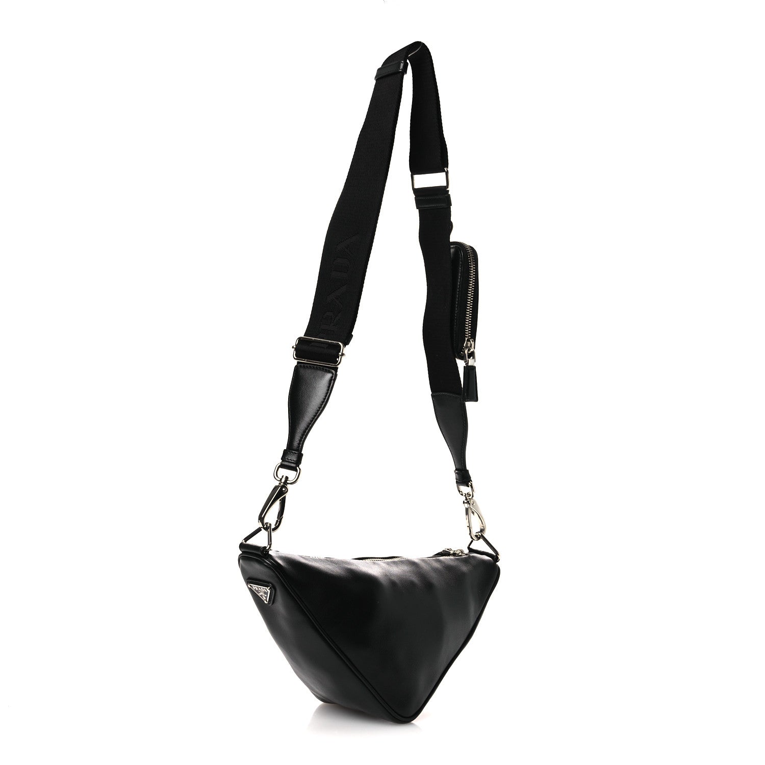 Grace Lux Triangle Shoulder Bag Black