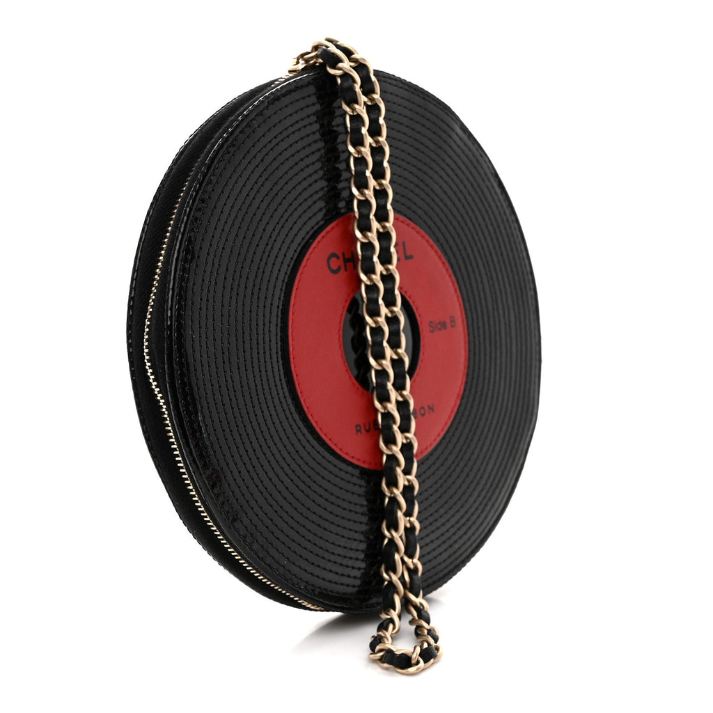Patent Vinyl Record Clutch Black