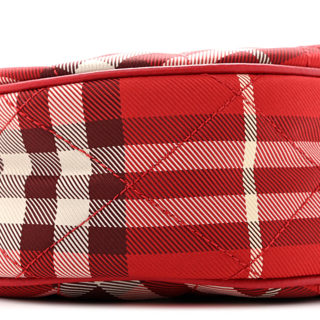 Nylon Horseshoe Crossbody Bag Crayon Red