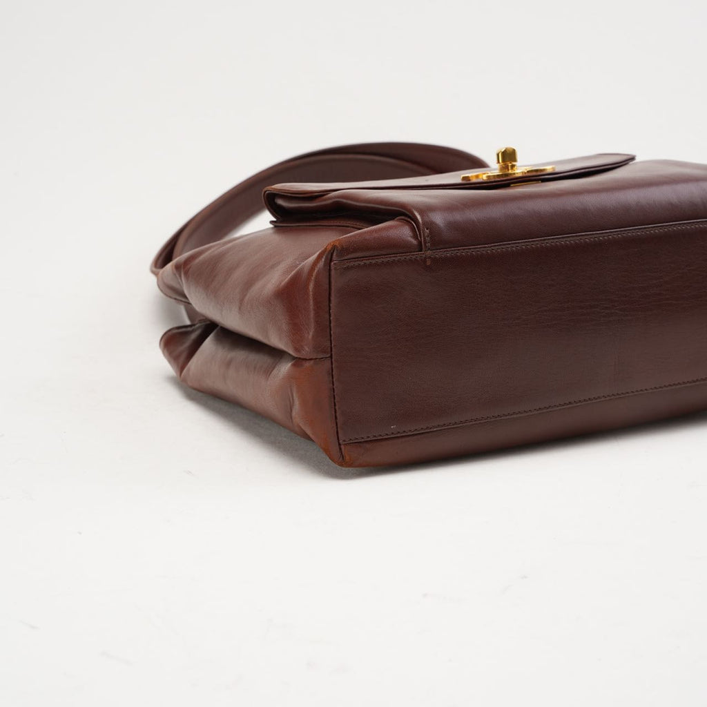 Chanel Vintage Timeless Tote Burgundy Red 1994