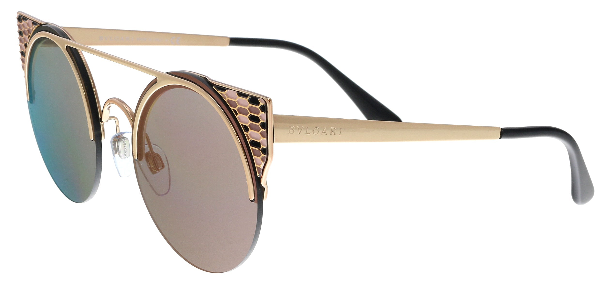 Bulgari Pink Gold Cat Eye BV6088 20144Z Sunglasses