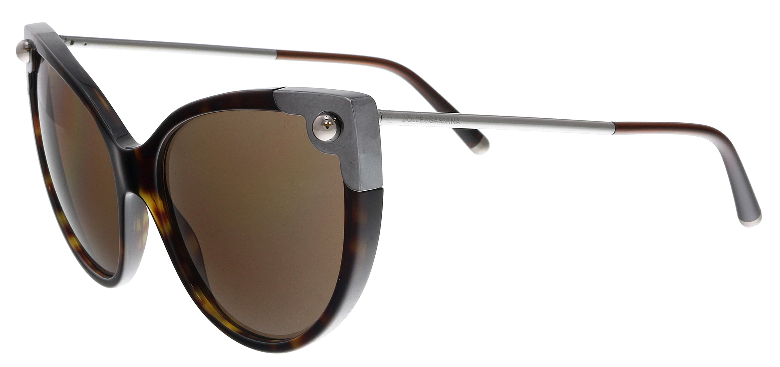 Dolce & Gabbana Dark Havana Cat Eye DG4337 502/73 Sunglasses