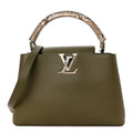 Taurillon Snakeskin Capucines BB Emerald