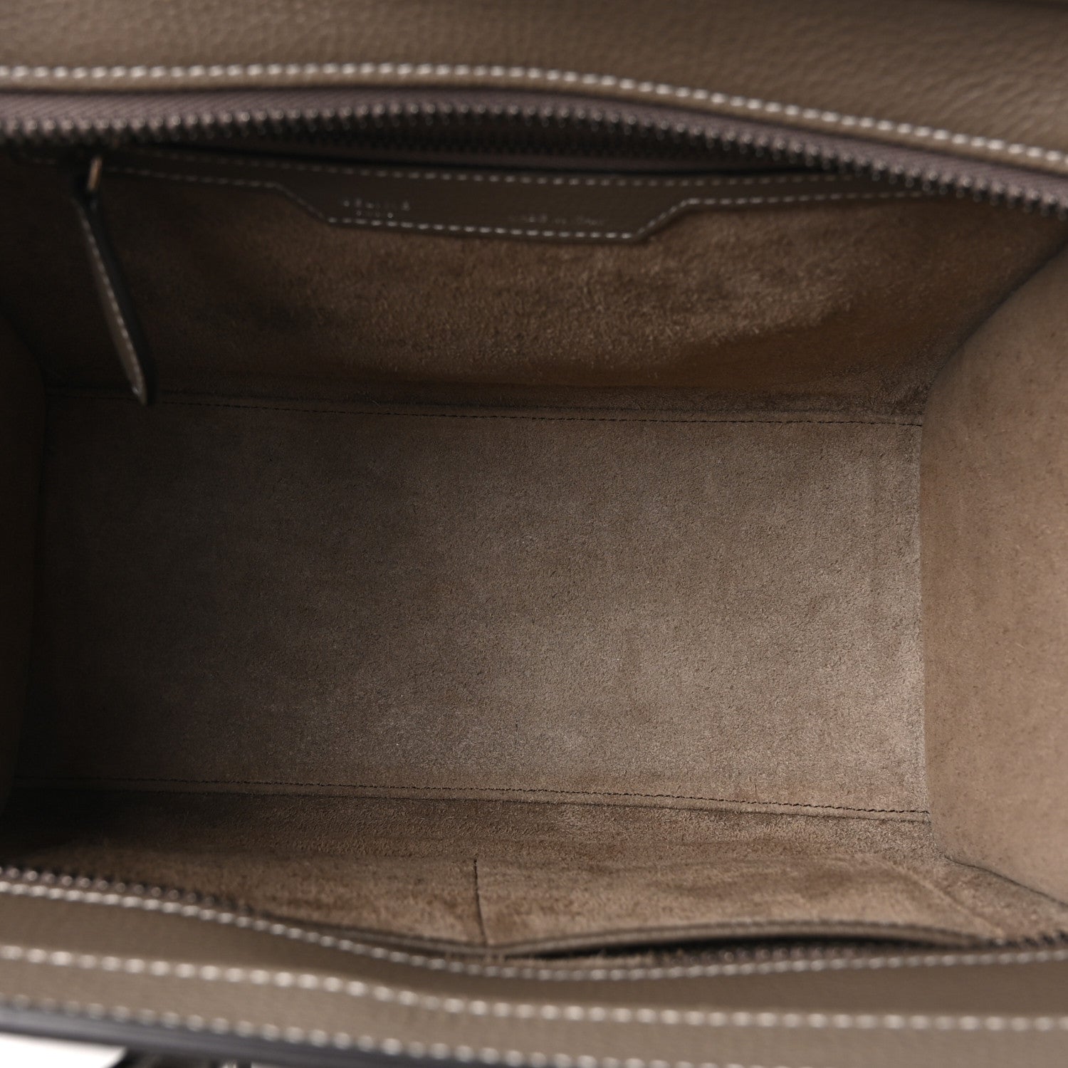 Drummed Calfskin Micro Luggage Souris