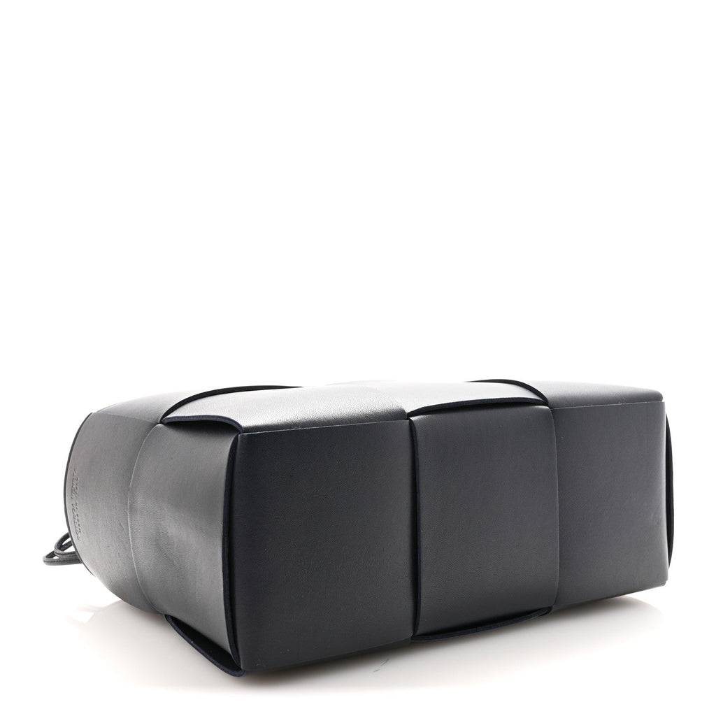 Nappa Maxi Intrecciato Small Arco Tote Navy