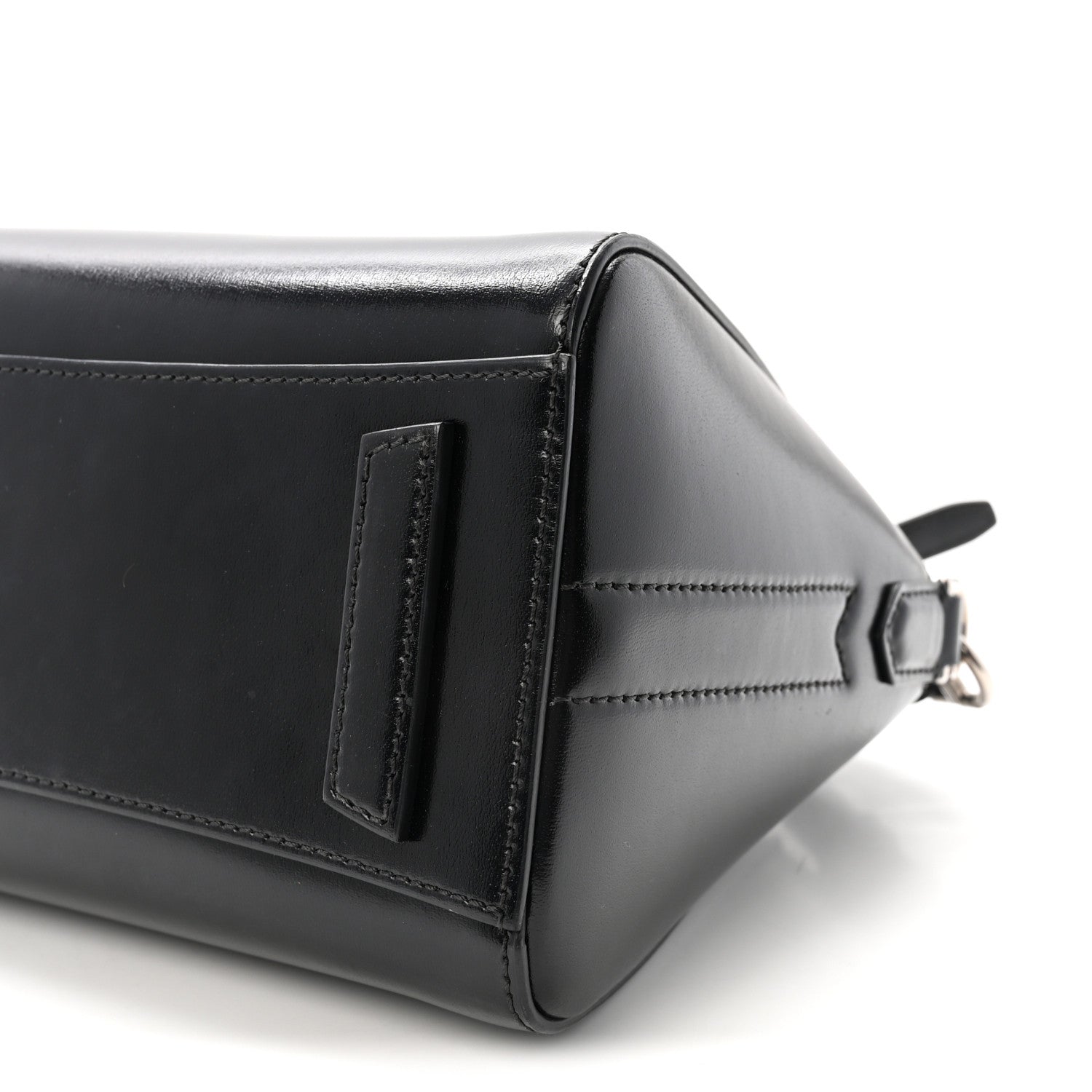 Shiny Lord Calfskin Mini Antigona Black
