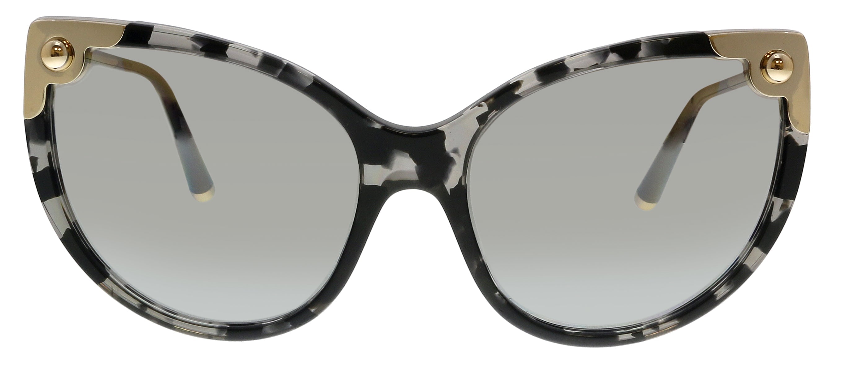 Dolce & Gabbana Havana Grey Cat Eye DG4337 31726V Sunglasses