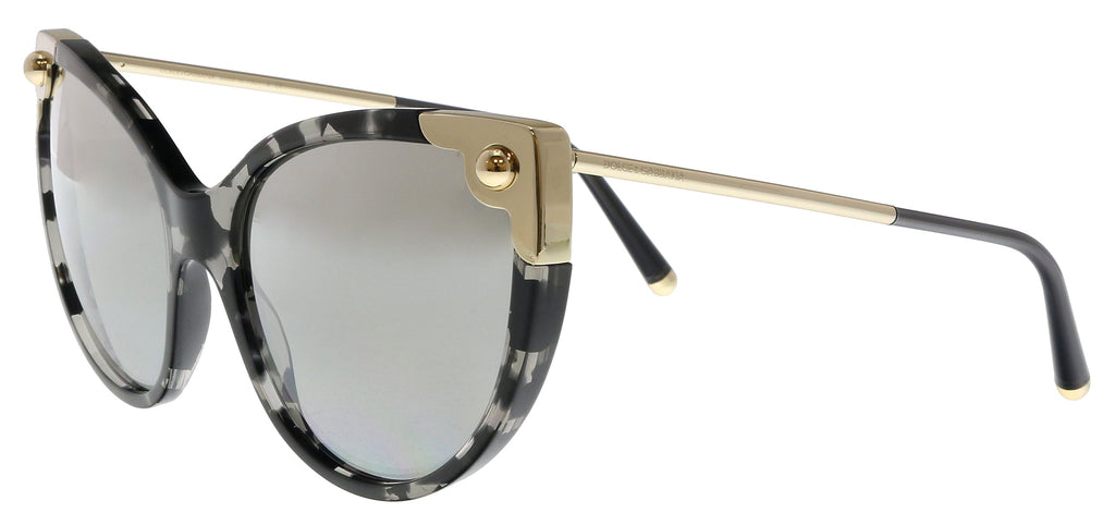 Dolce & Gabbana Havana Grey Cat Eye DG4337 31726V Sunglasses