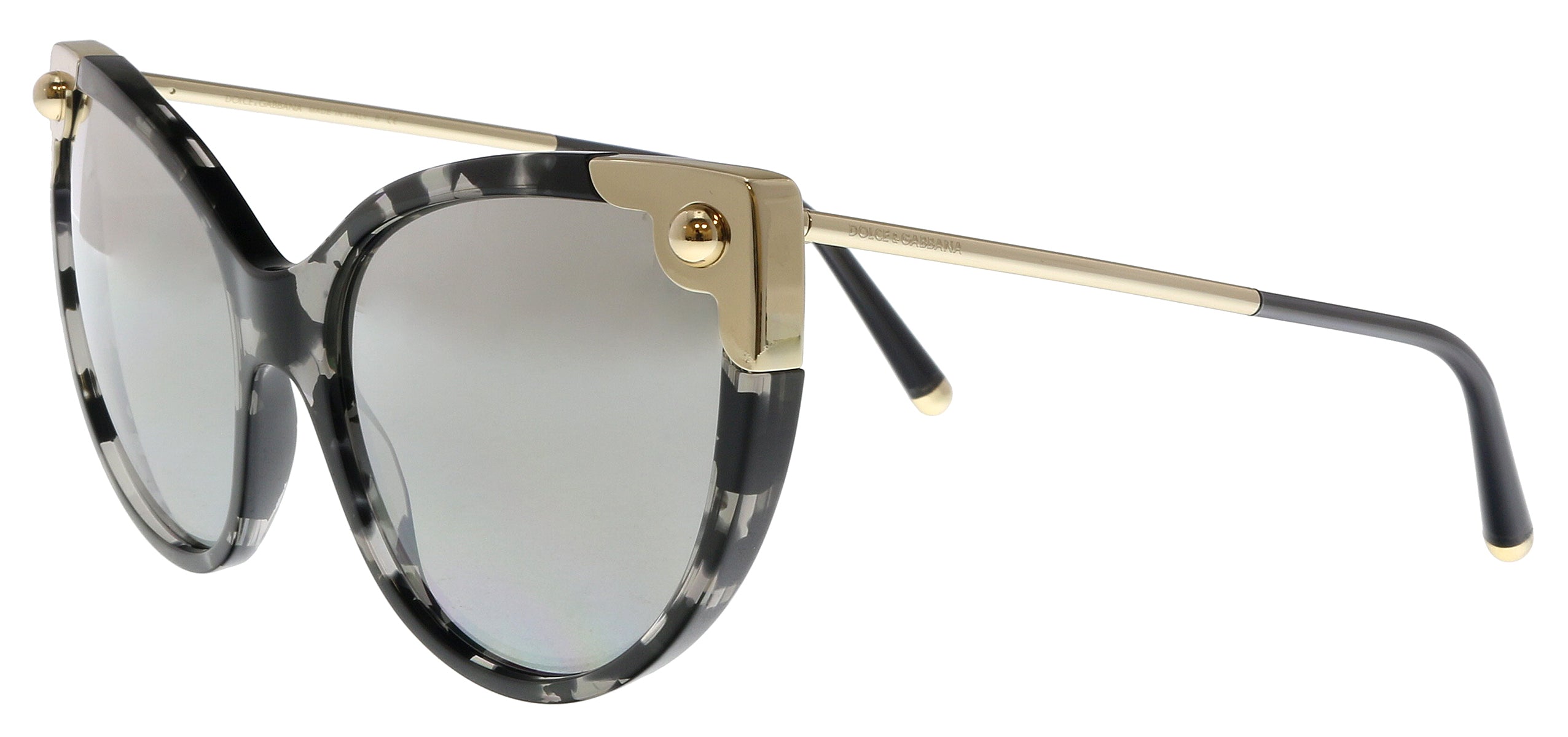 Dolce & Gabbana Havana Grey Cat Eye DG4337 31726V Sunglasses