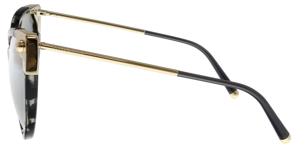Dolce & Gabbana Havana Grey Cat Eye DG4337 31726V Sunglasses