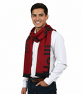 Roberto Cavalli ESZ061 02000 Red Wool Blend Signature Mens Scarf