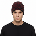 Roberto Cavalli  ESZ026 02000 Maroon Jaguar Beanie Hat