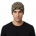 Roberto Cavalli  ESZ026 03506 Camel Jaguar Beanie Hat