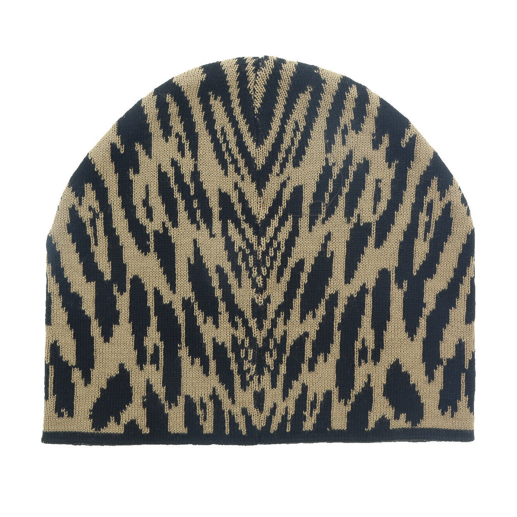 Roberto Cavalli  ESZ026 03506 Camel Jaguar Beanie Hat
