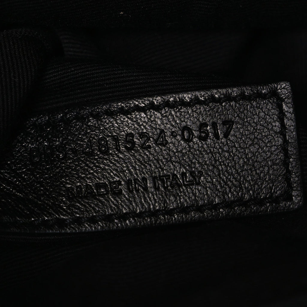 Grain De Poudre Monogram Toy West Hollywood Fold-Over Bag Black