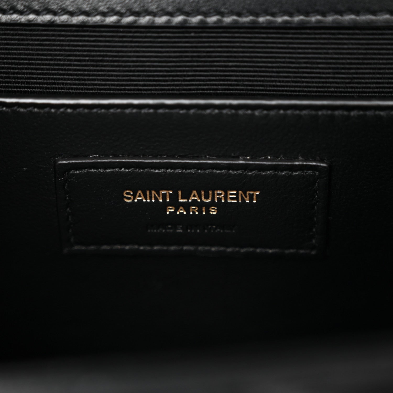 Lambskin Mixed Matelasse Triquilt Medium Monogram Satchel Black