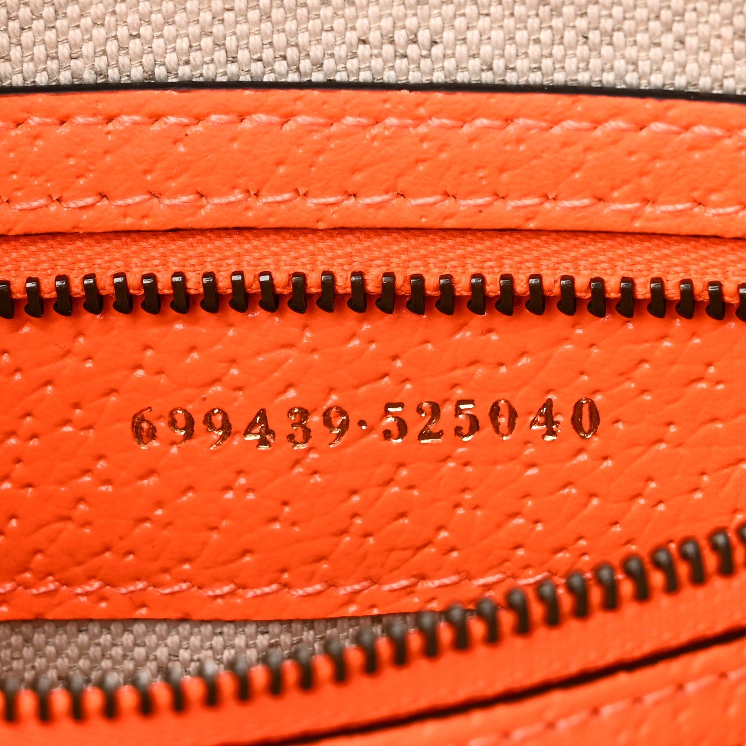 GG Supreme Monogram Textured Dollar Calfskin Web Ophidia Wristlet Shoulder Bag Beige Ebony Orange