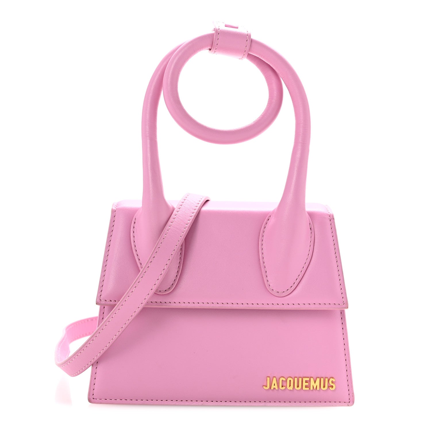 Smooth Calfskin Le Chiquito Noeud Light Pink
