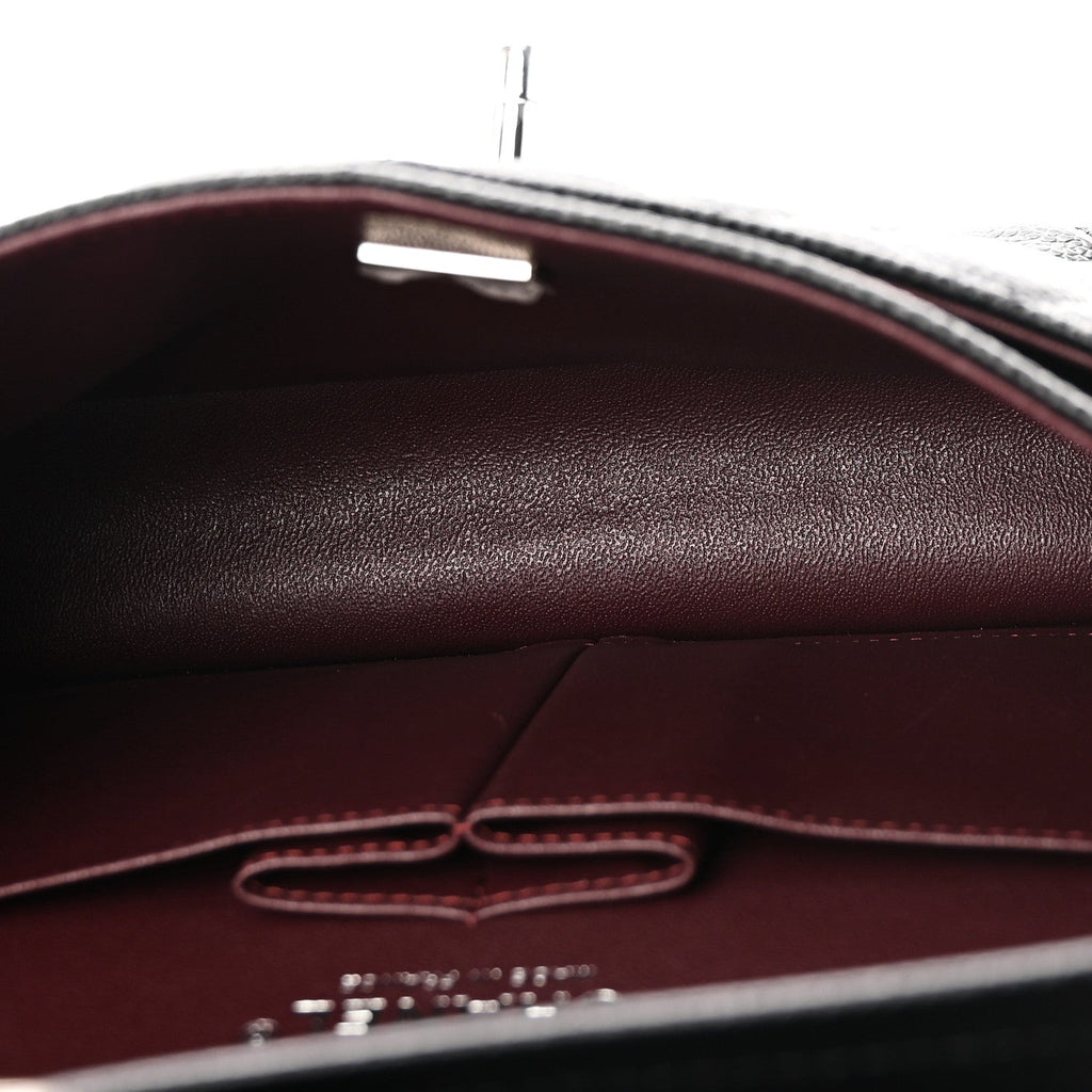 Caviar Quilted Small Double Flap Black