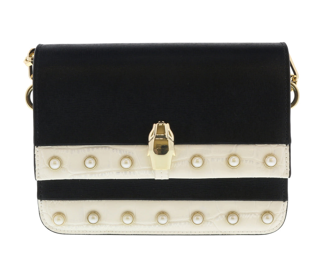 Roberto Cavalli HXLPAY B01 Black/White Shoulder Bag