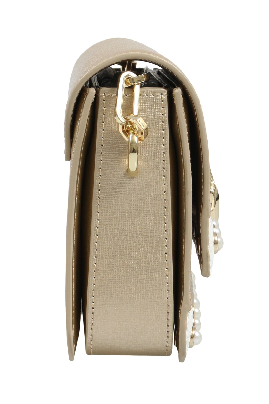 Roberto Cavalli HXLPAY F92 Gold/White Shoulder Bag