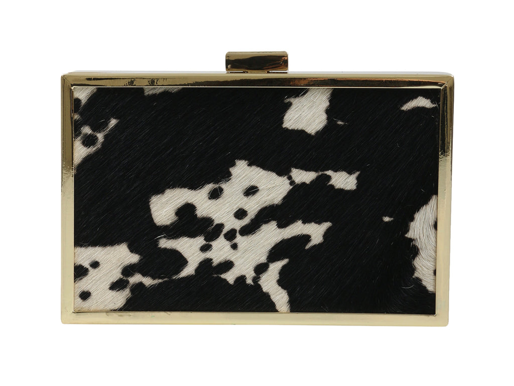Roberto Cavalli HXLPA7 C15 Black/ White Box Clutch