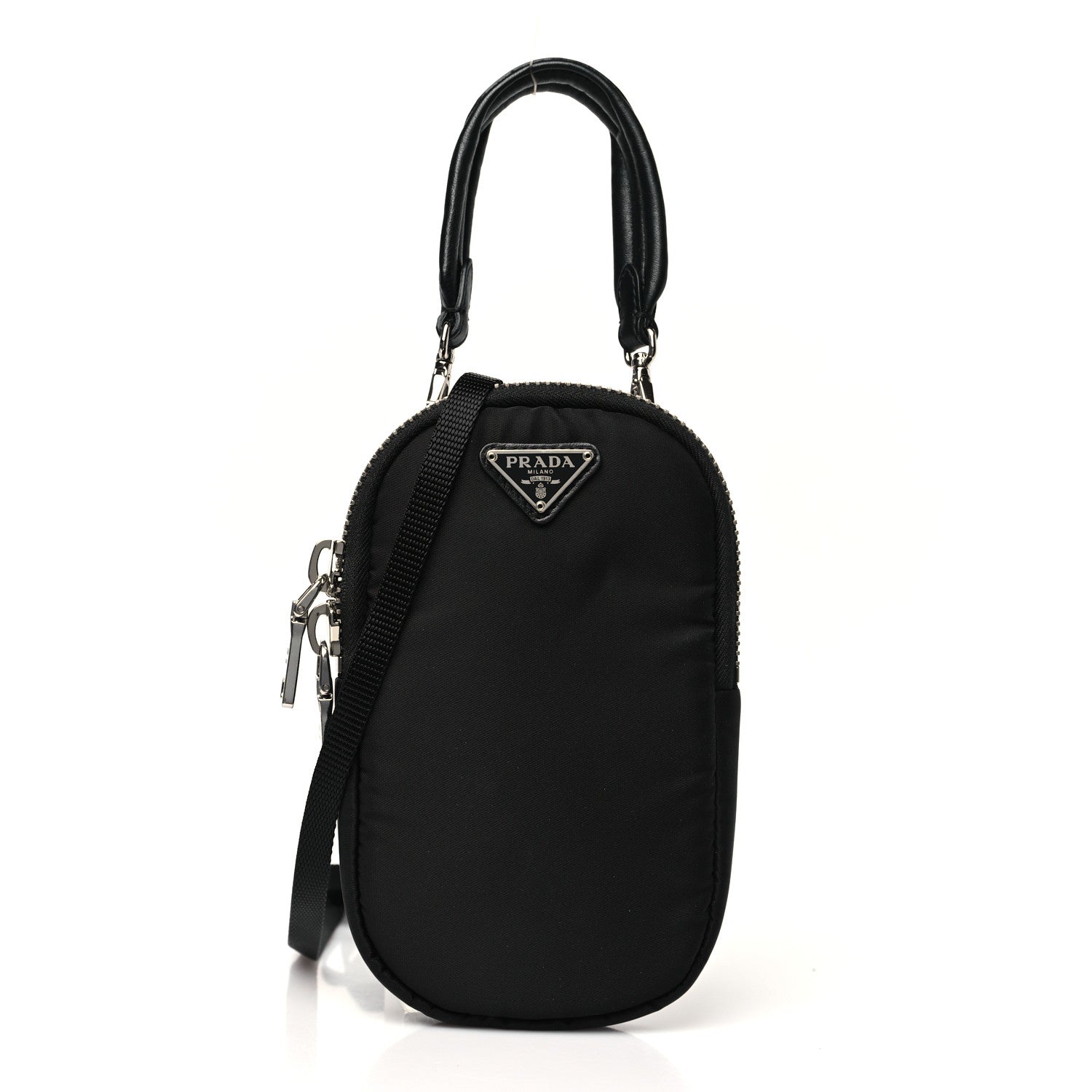 Tessuto Nylon Pocket Mini Bag Black