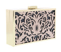 Roberto Cavalli HXLPB3 D96 Nude/Black Box Clutch