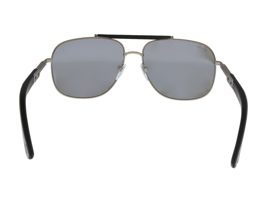 Bulgari Matte Silver Rectangular BV5040K 200781 Sunglasses