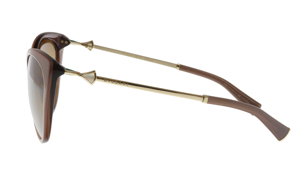 Bulgari Light Brown Cat Eye BV8195KB 5431T5 Sunglasses