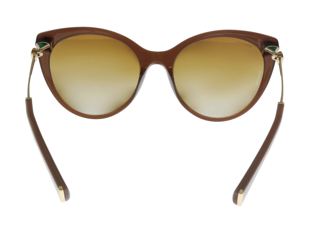Bulgari Light Brown Cat Eye BV8195KB 5431T5 Sunglasses