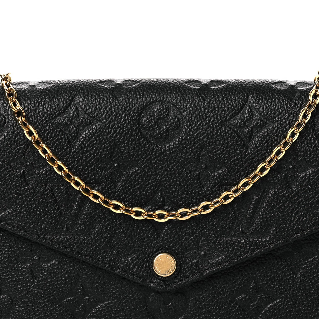Empreinte Pochette Felicie Chain Wallet Black