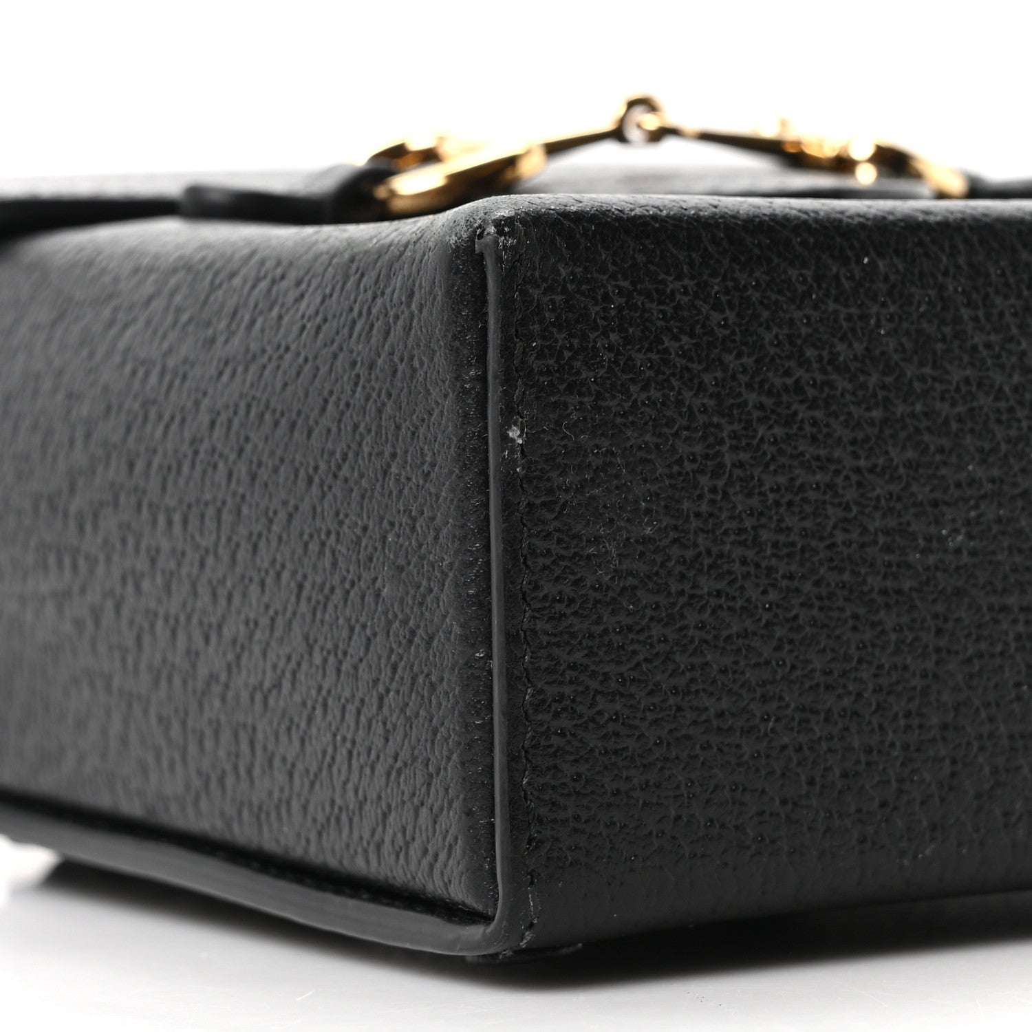 Dollar Calfskin Vertical Horsebit 1955 Crossbody Bag Black