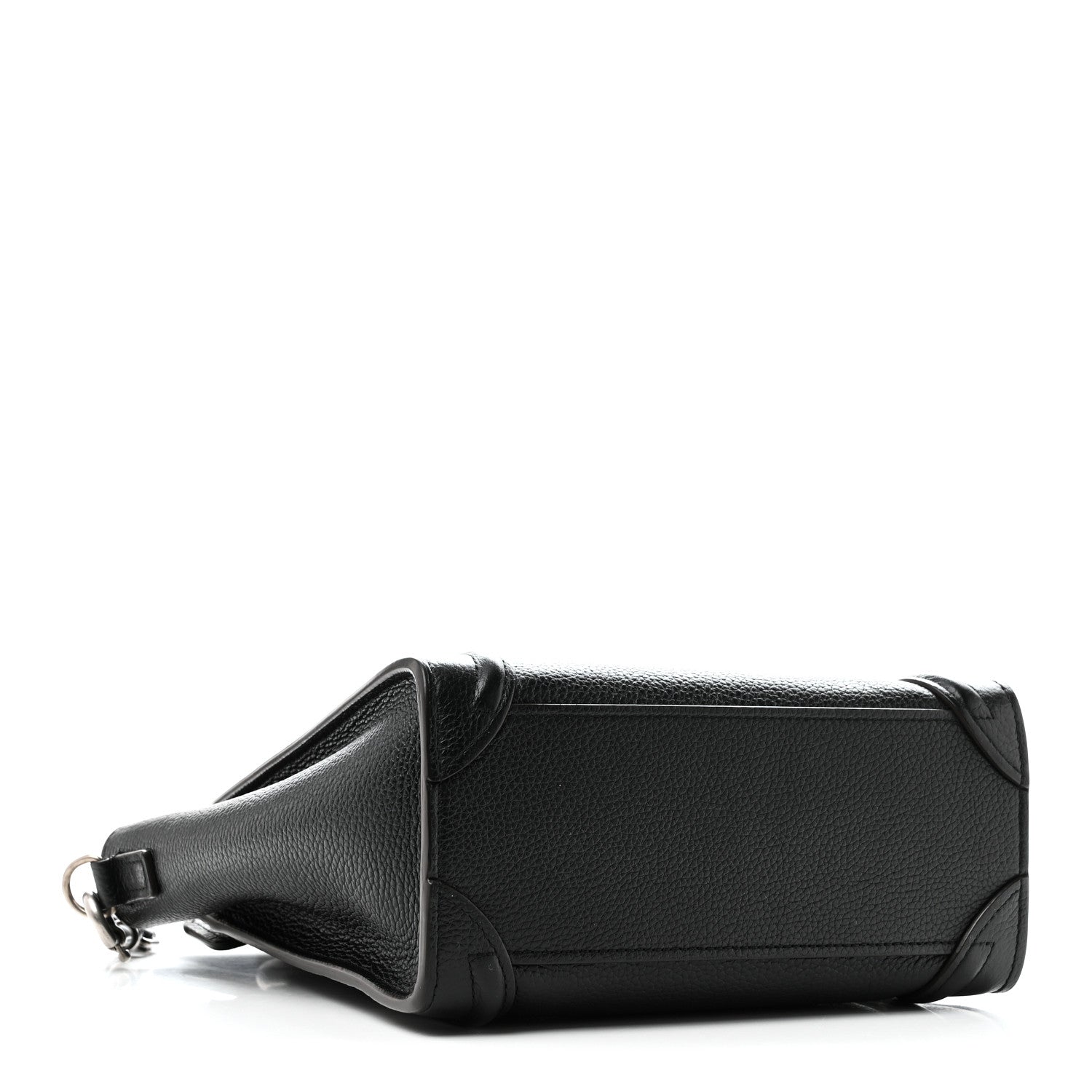 Drummed Calfskin Nano Luggage Black
