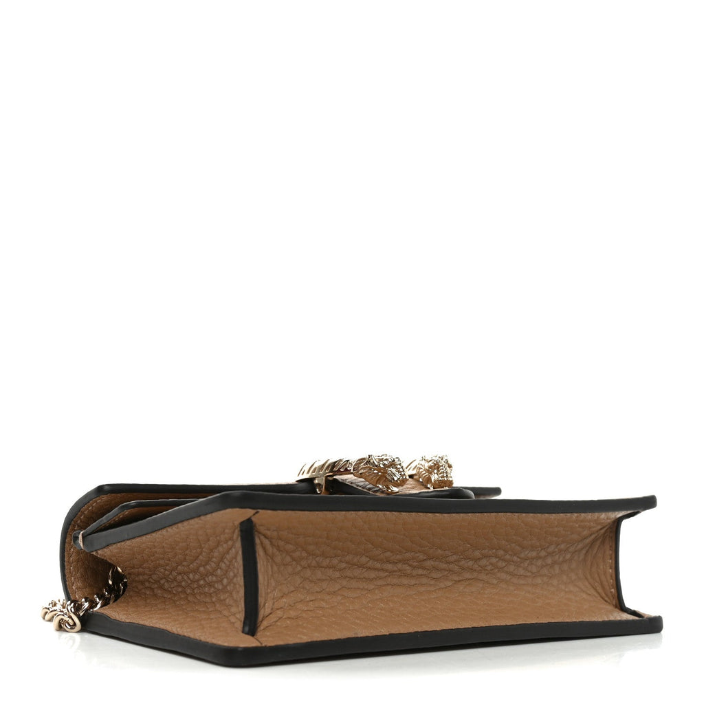 Calfskin Super Mini Dionysus Shoulder Bag Natural Tan
