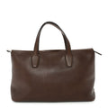 Calfskin Marcel Slouchy Top Handle Bag Deep Brown