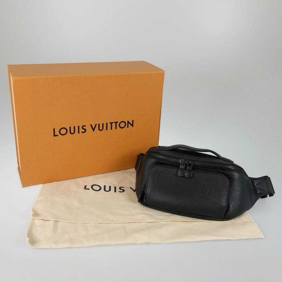 LOUIS VUITTON Monogram Shadow Rush Bum Bag M47058 Waist pouch