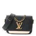 Grained Calfskin Lockme Tender Black
