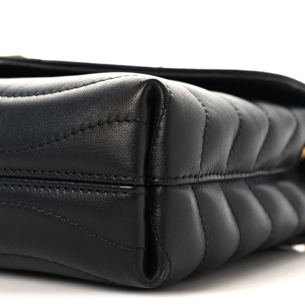 Calfskin LV New Wave Chain Bag Black