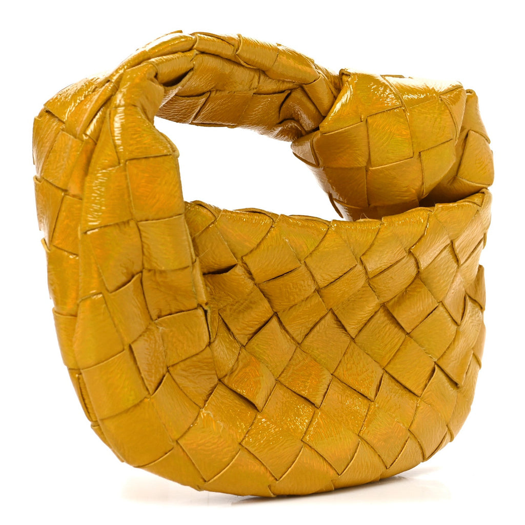 Textured Deerskin Intrecciato Candy Jodie Yellow