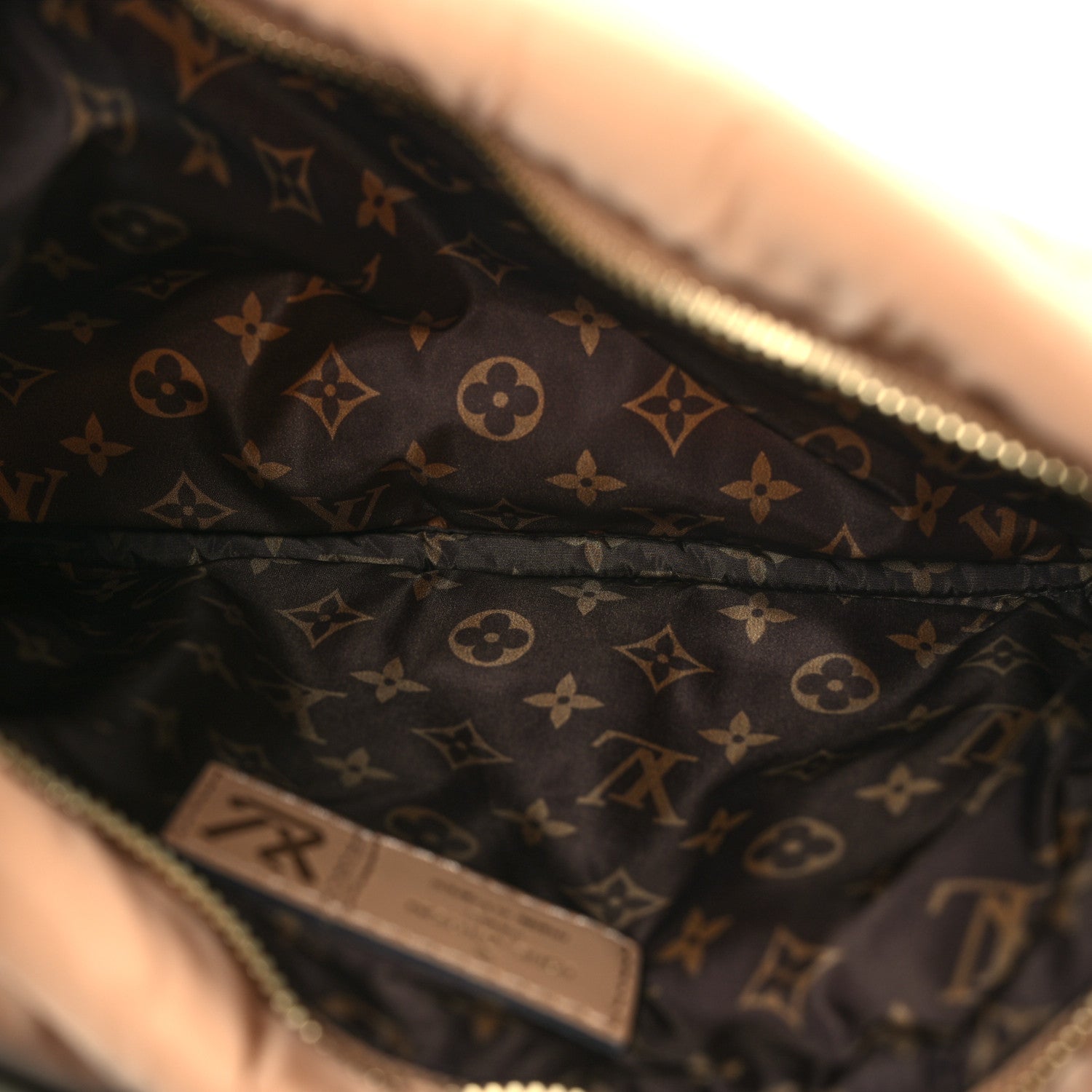 Econyl Monogram Pillow Maxi Multi Pochette Accessories Kaki Beige