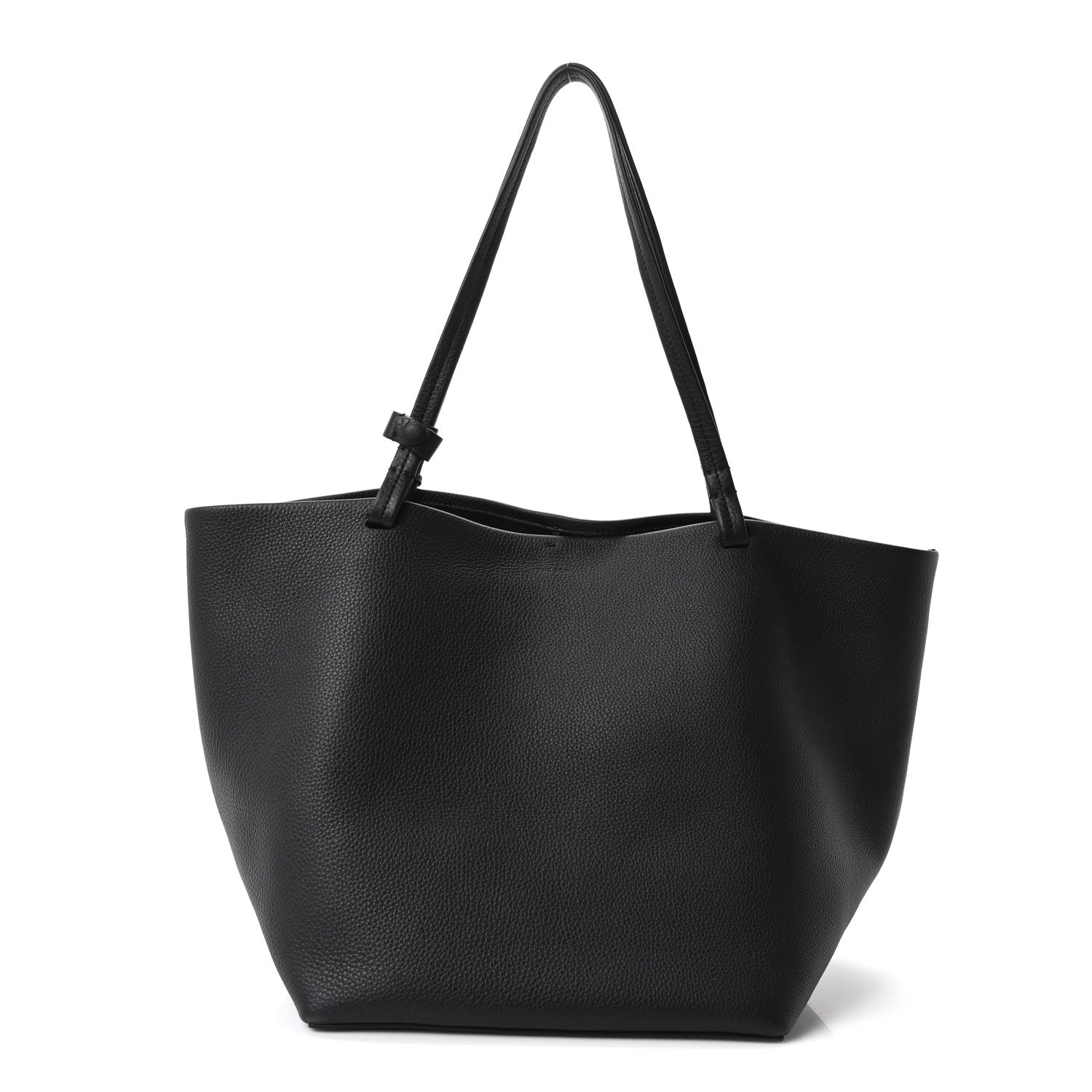 Grained Calfskin Park Tote Three Black