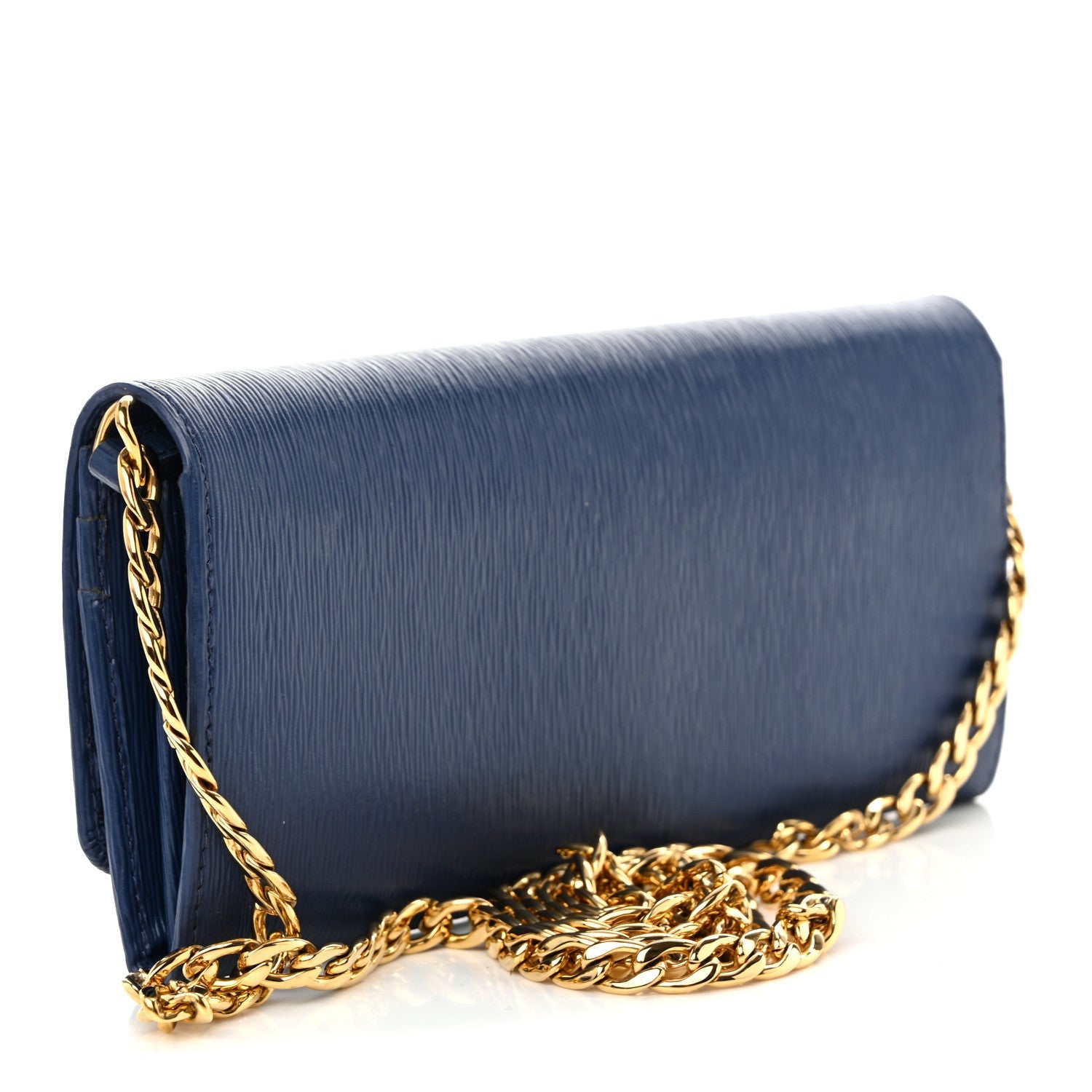 Saffiano Wallet on Chain Bluette