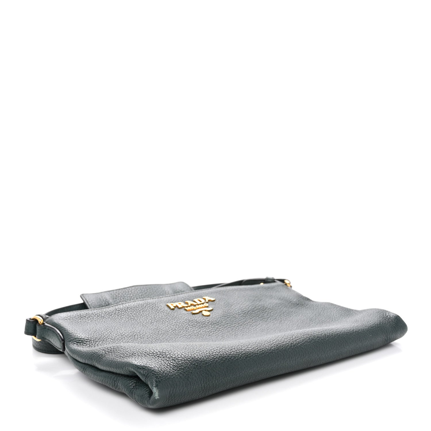 Vitello Phenix Zip Crossbody Bag Smeraldo