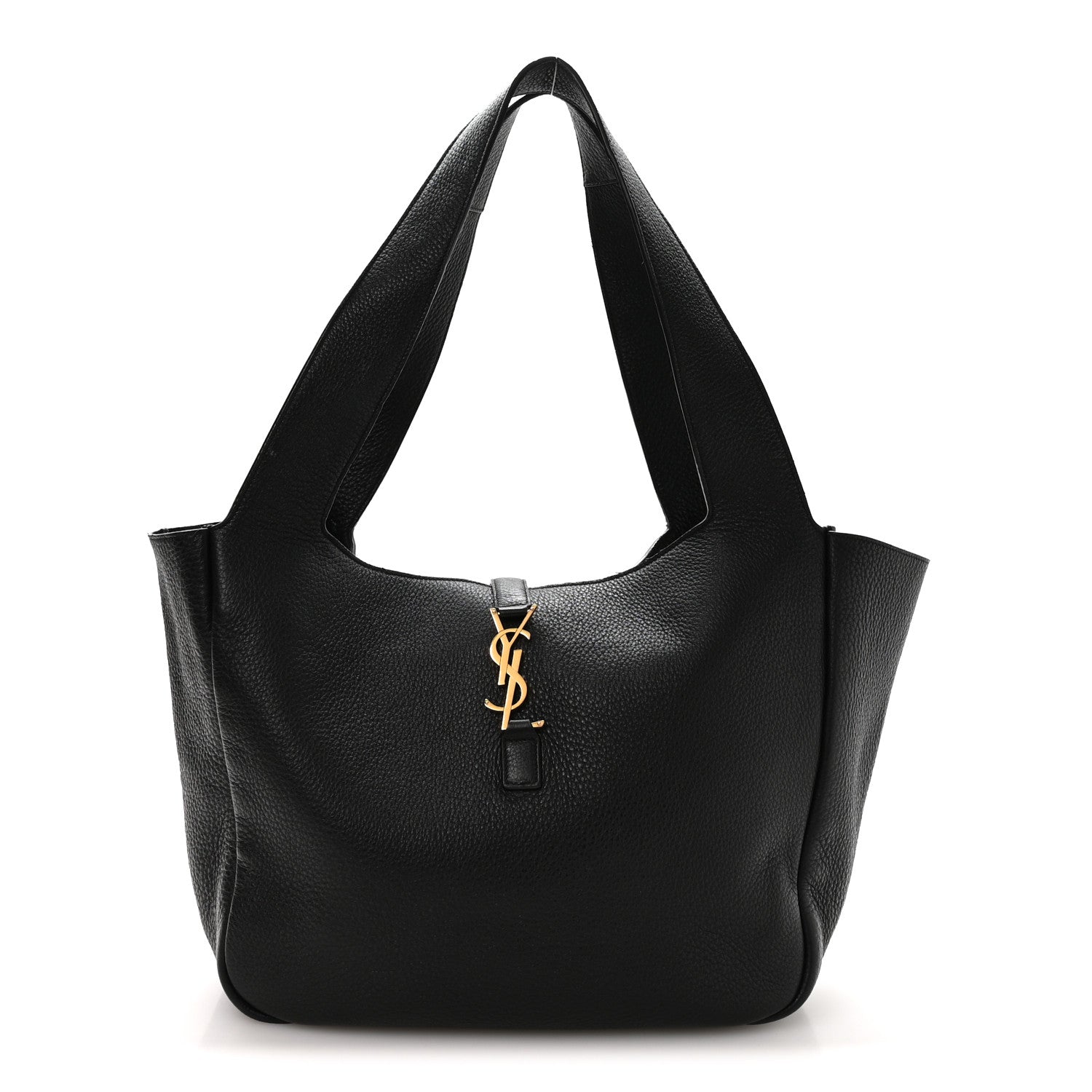 Grained Deerskin Bea Tote Black