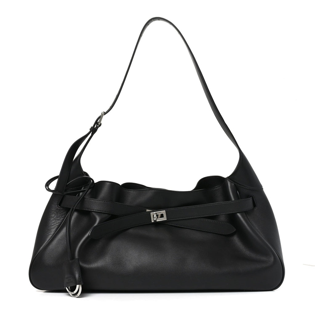 Smooth Calfskin Medium Bel Air Shoulder Bag Black