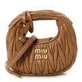 Nappa Matelasse Micro Wander Hobo Caramel