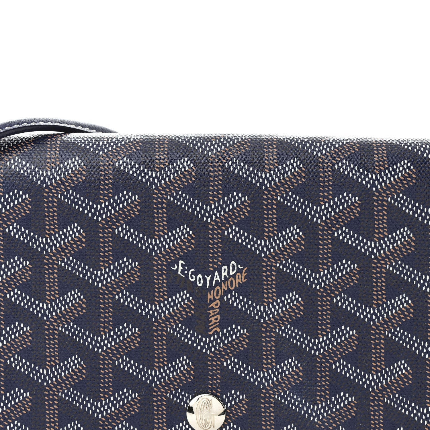 Goyardine Plumet Wallet Clutch Navy